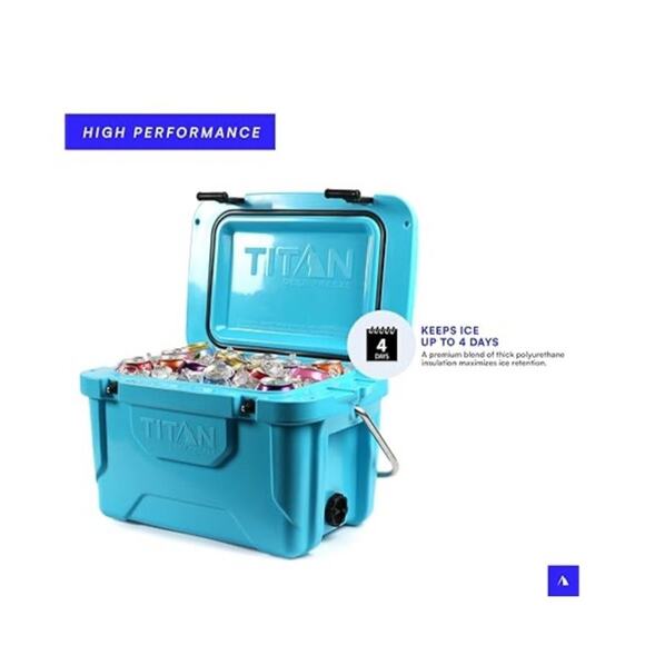 🔥Titan Hard Ice Chest Cooler with Microban Protection - 20 Quarts (30 Can)🔥 - Picture 3 of 7